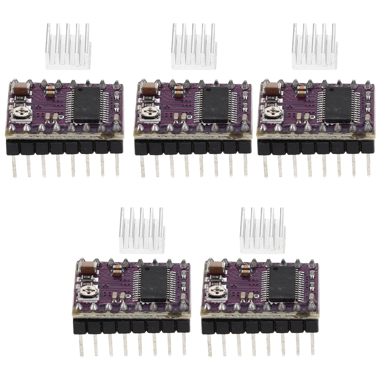 

5 Pcs Motor Driver Mini Heat Sink 4-layer Board for 3D Printer CNC 4-Layer Stepper Motor Driver 8 2V 45V 2 5A