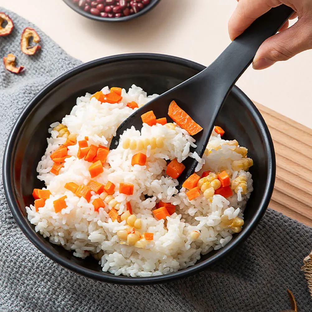 

1Set Rice Paddle Soup Spoon Nonstick Silicone Rice Scoop Convenient Kitchen Cooking Tool Home Use Kitchen Supplies