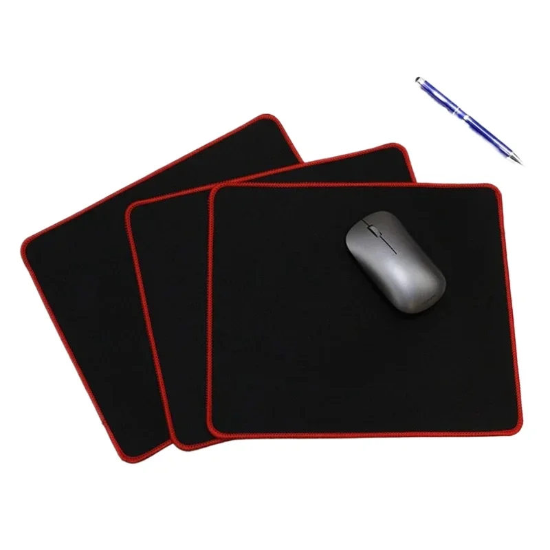 Non-Slip Mouse Mat Laptop Gaming PC Black Computer For Pad Mouse Rubber School Supplies Desk Set Office Accessories