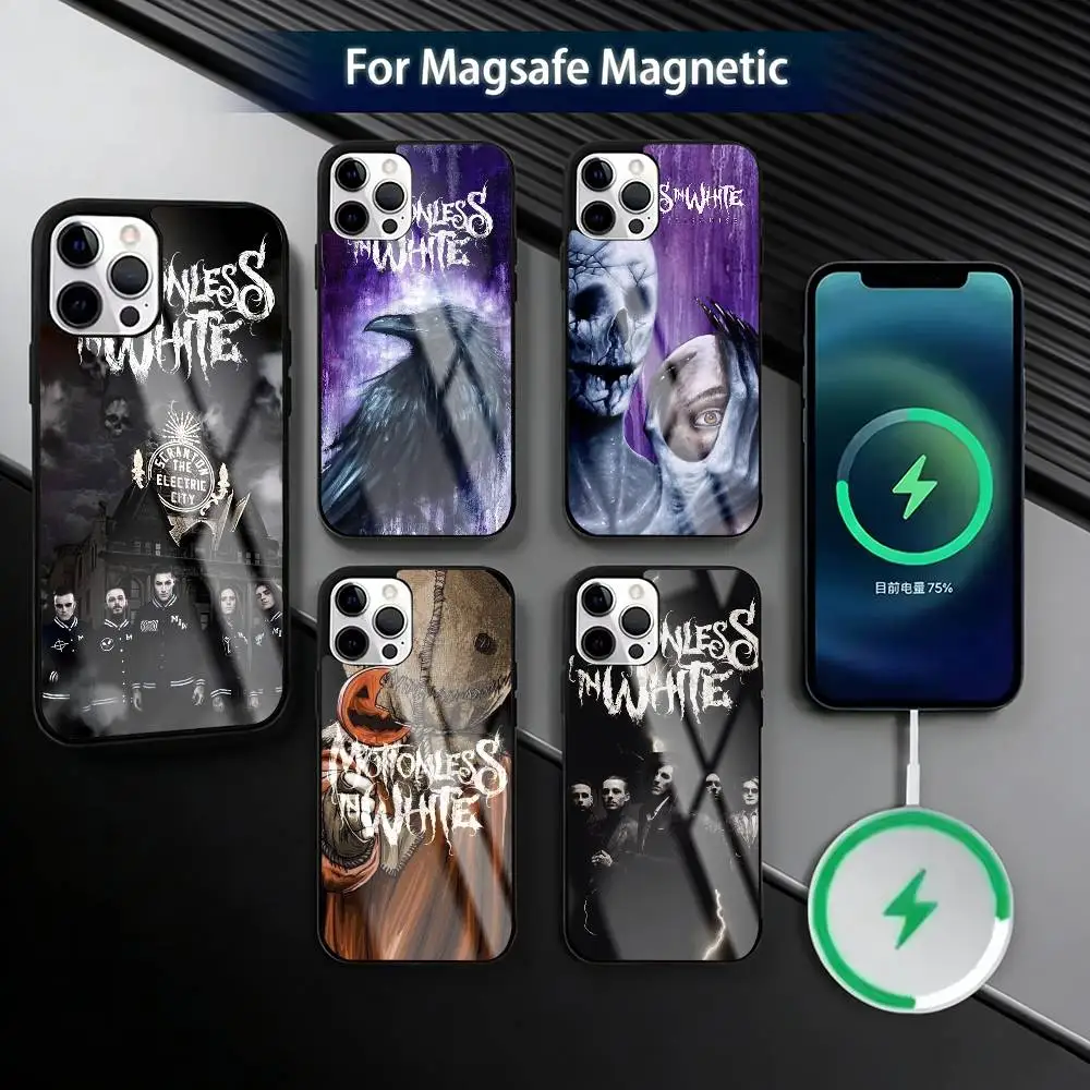 

Motionless In W-White Phone Case For iPhone17,16,15,14,13,12,11 Plus,Pro Magnetic with Magsafe Wireless Charging