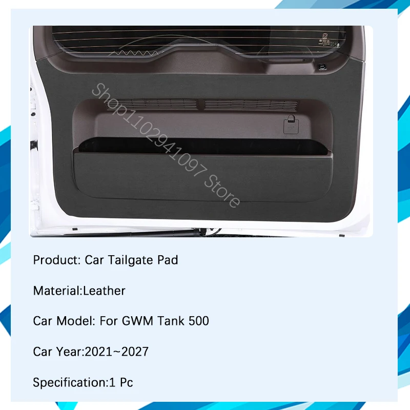 Car Tailgate Pads For GWM Tank 500 P03 2021 2022 2023 2024 2025 Anti-dirty Cover Cago Liner Rear Trunk Door Mat Auto Acesssories