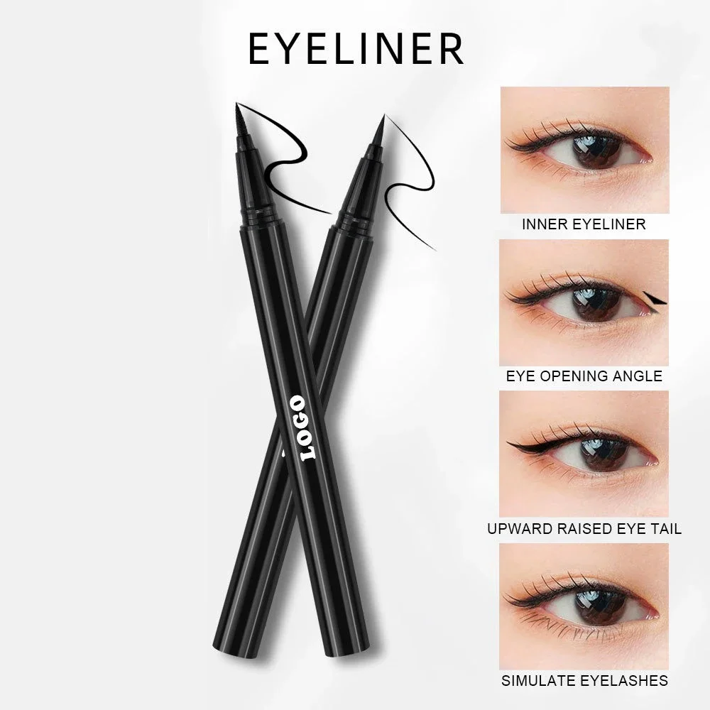 Liquid Eyeliner Private Label Long Lasting Waterproof Sweat-proof Natural Quick-drying Custom Logo Makeup Bulk Cruelty Free