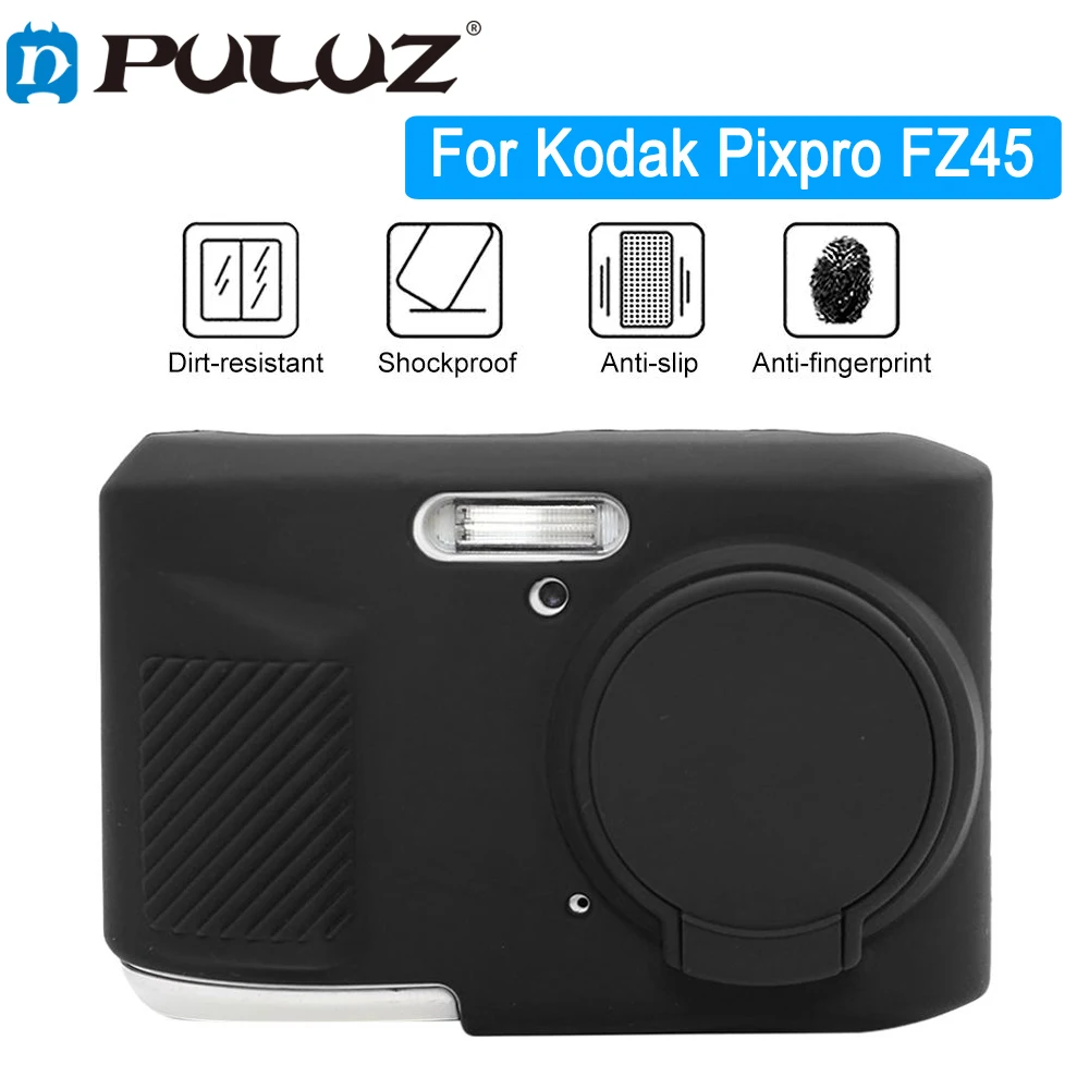 PULUZ Camera Glossy Soft Silicone Protective Case For Kodak Pixpro FZ45 Anti-Scratch Camera Skin Sleeve Body Cover