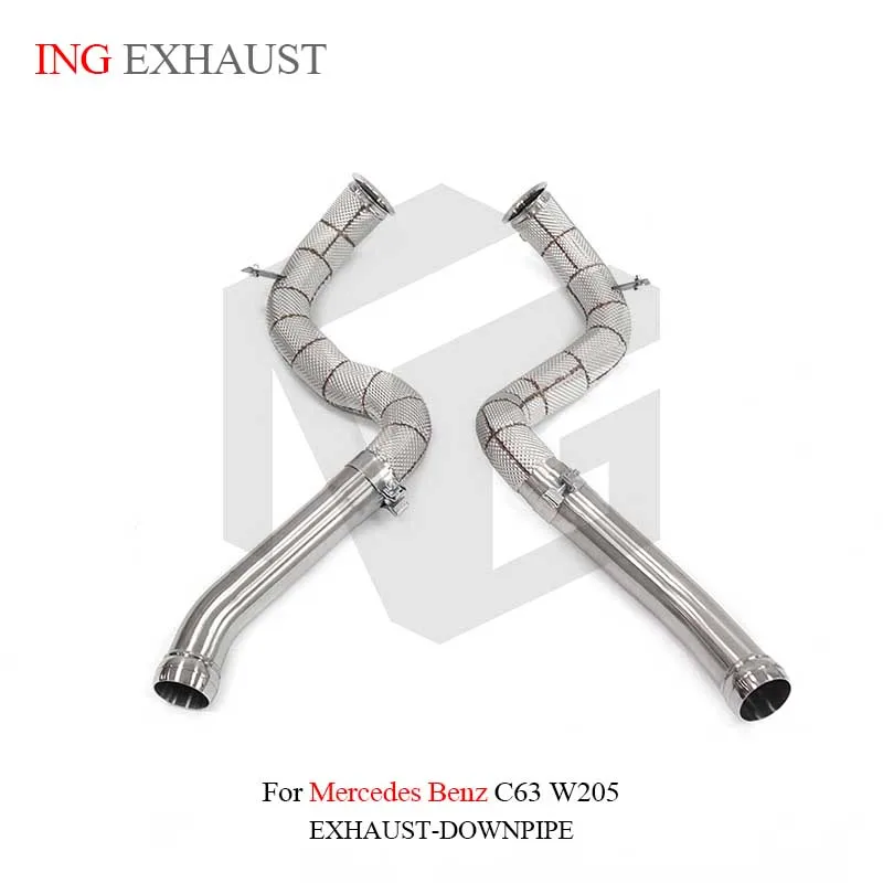 

For Mercedes Benz C63 W205 AMG Right Hand Drive (RHD) Stainless Steel Exhaust Header Downpipe 200 Cell Cat Test Pipe