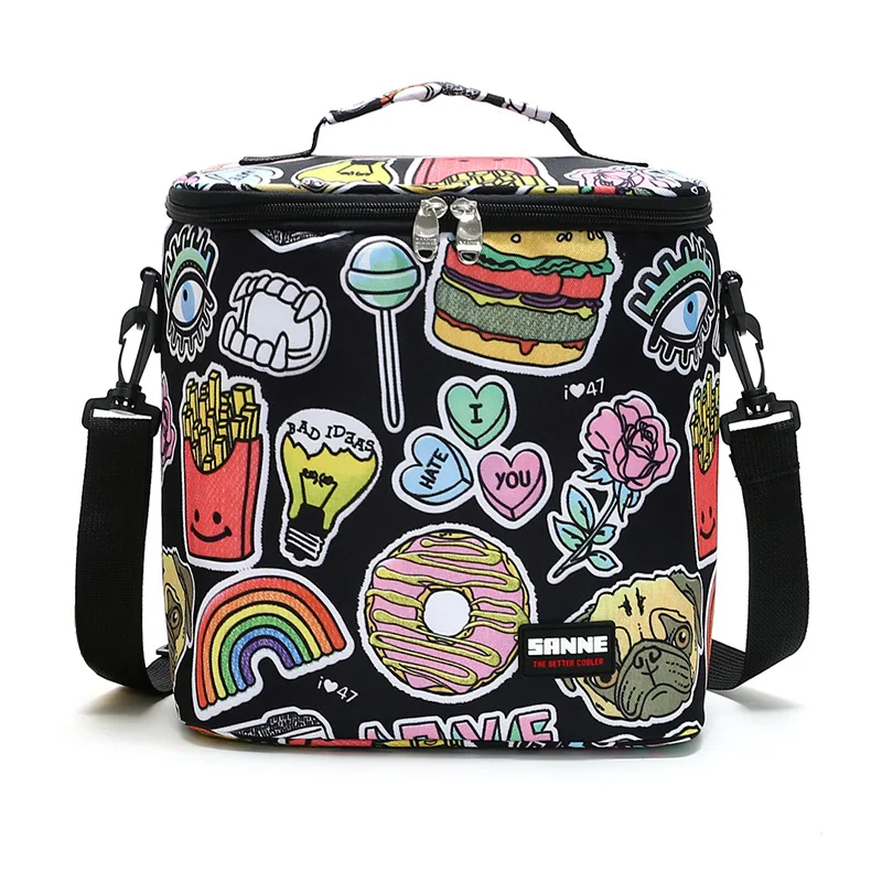 Cartoon Children\'s Picnic Bag Thermal Hike Set Outdoor Camping Storage Food Cool Backpack Ultralight Portable Insulation Handbag