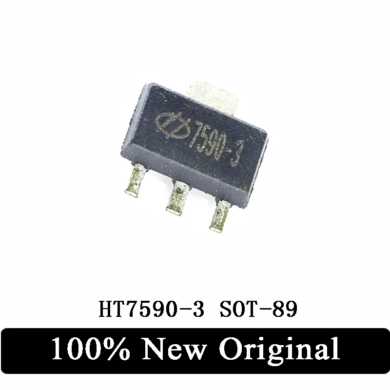 10Pcs 100% New Original HT7590-3 SOT-89 New original imported LDO low dropout linear regulator IC Chip In Stock