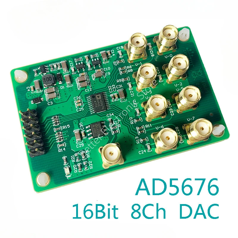 AD5676 16-bit 8ch channel DAC module