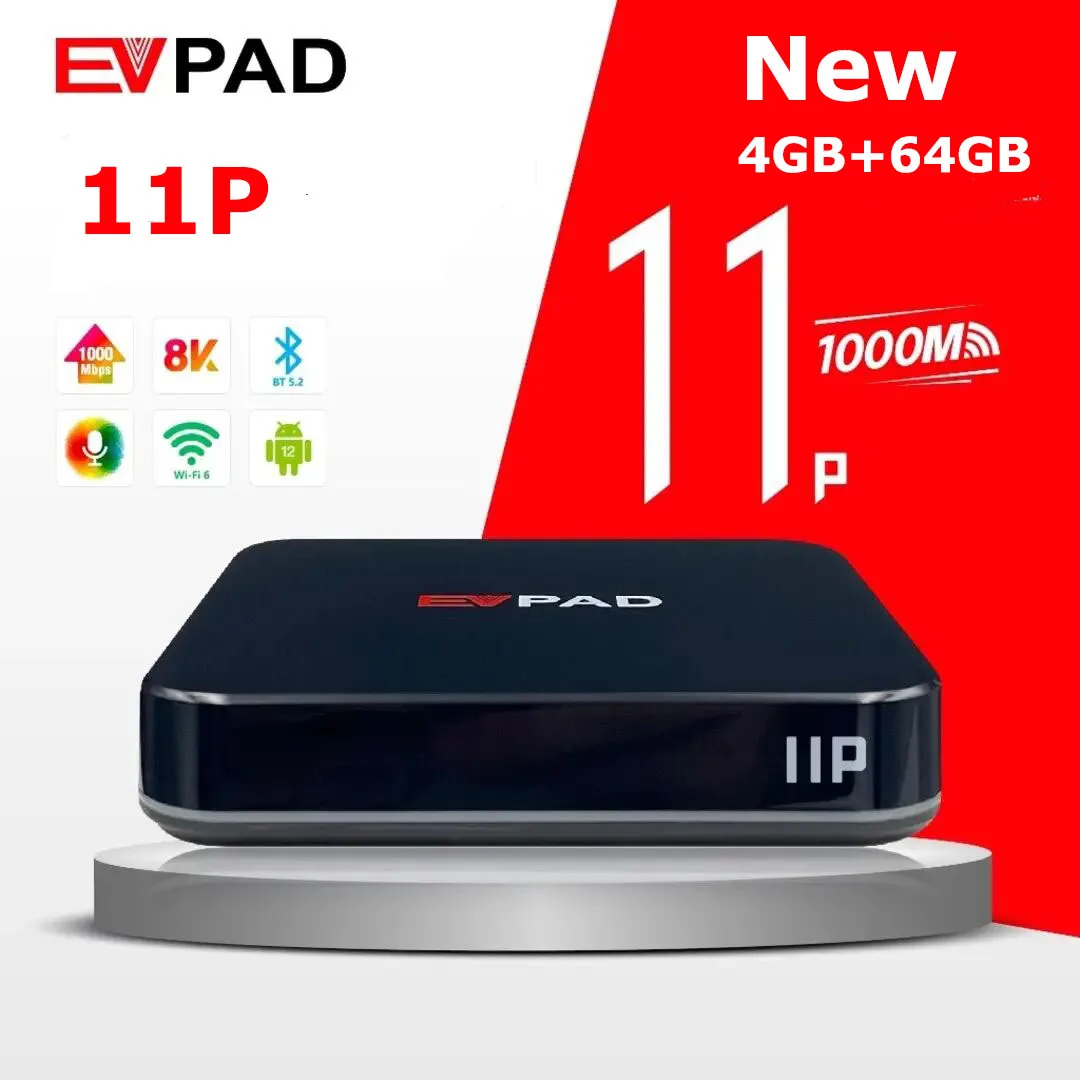 [Genuine Last Chance] Evpad 11p tvbox 2025 android 12 with timeshift function wifi 6 hot in Japan Korea Singapore USA UK Canada