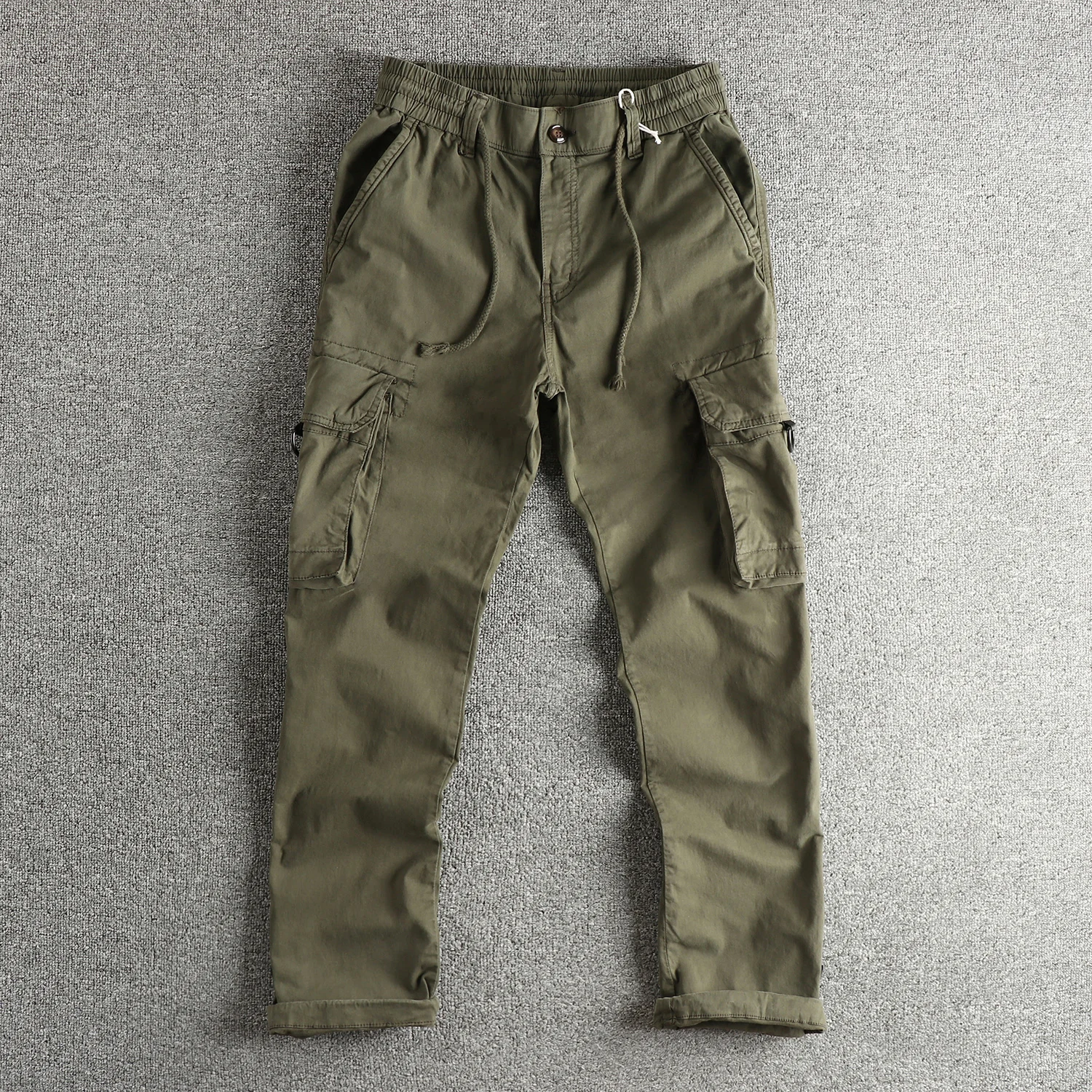 

Retro trendy outdoor workwear casual pants men's loose straight trousers