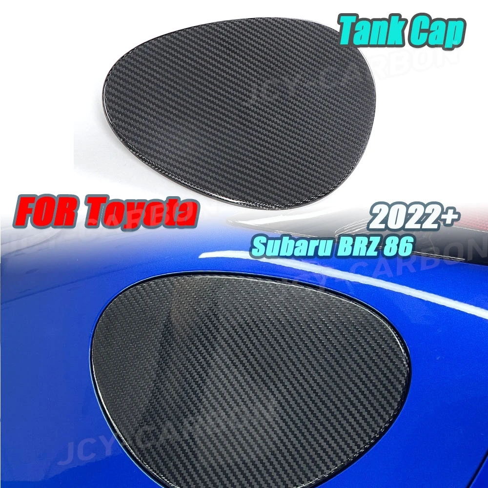 

For Toyota Subaru BRZ 86 2022+ Carbon Fiber Car Sticker Fuel Tank Cap Trim Decoration Sticker Exterior Accessories