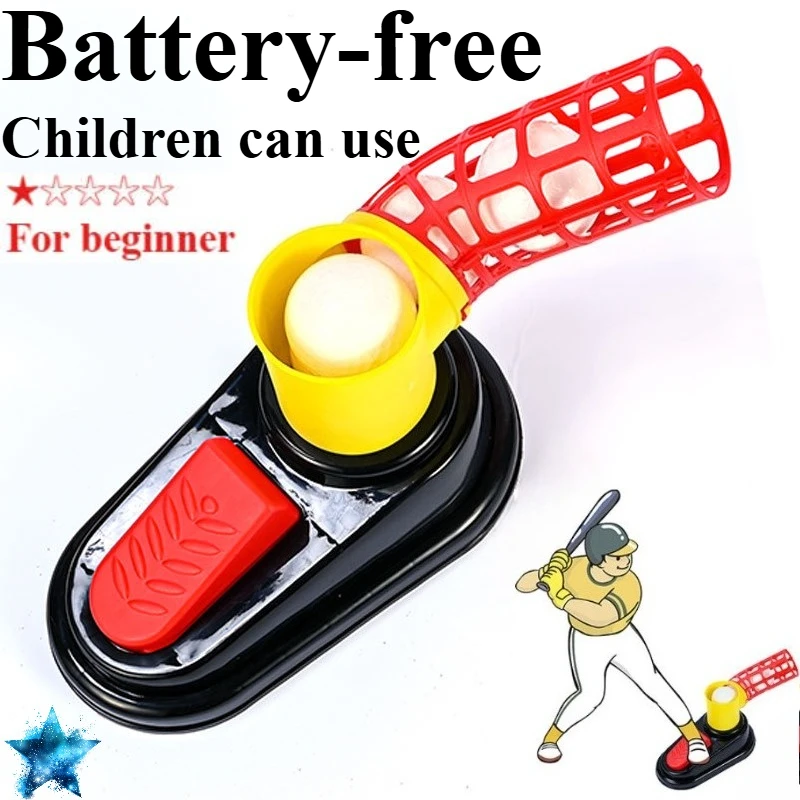 

Ножная педаль Софтбол Пластиковая катапульта можно играть в помещении и на открытом воздухе Бейсбольная пусковая установка