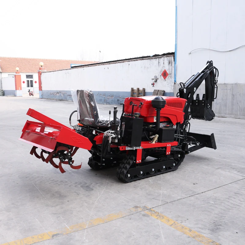 

Customized New Multi-Function Farm Plowing Machine Crawler Rotary Tiller Small Agricultural Cultivator