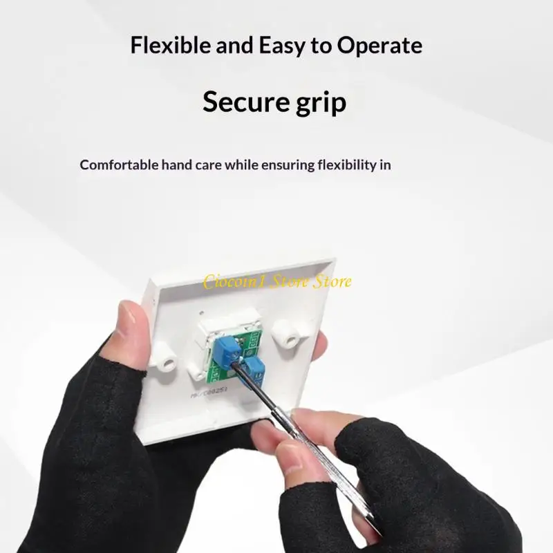 

A3PC Sweat Absorbing Cotton Fingerless Gloves Ensuring Dry Hands During Intense Activities Like Gym Workouts and Cycling