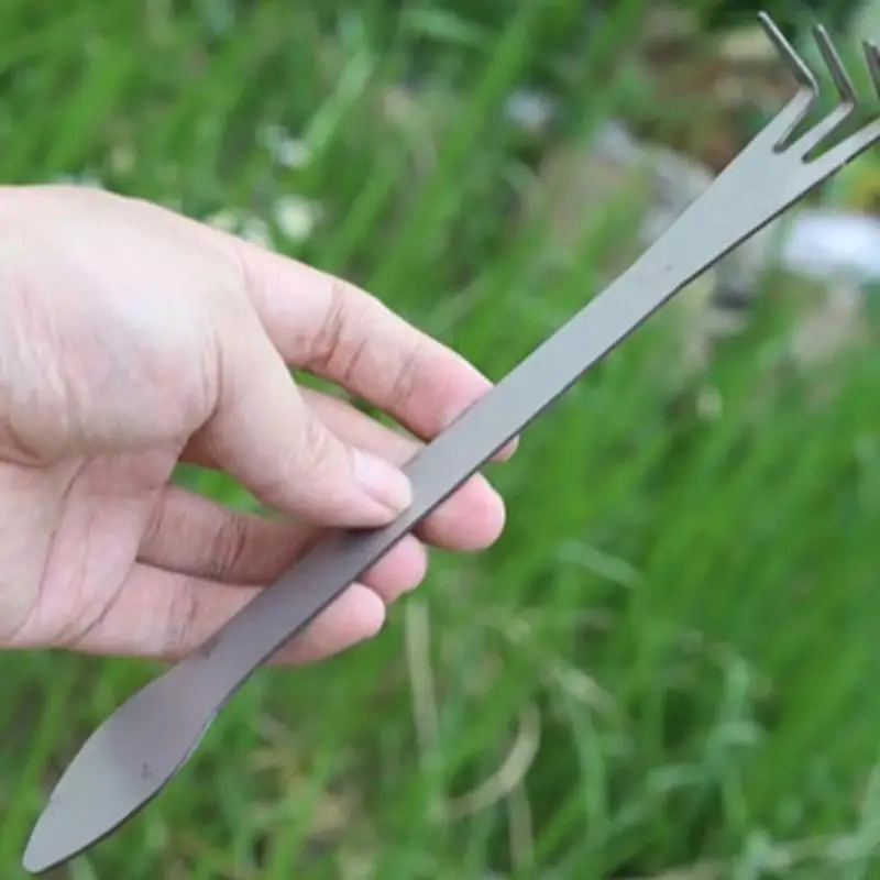 Aço Bonsai Tree Raiz Rakes com alça ergonômica Ferramenta remoção ervas daninhas fácil transportar para soltar e