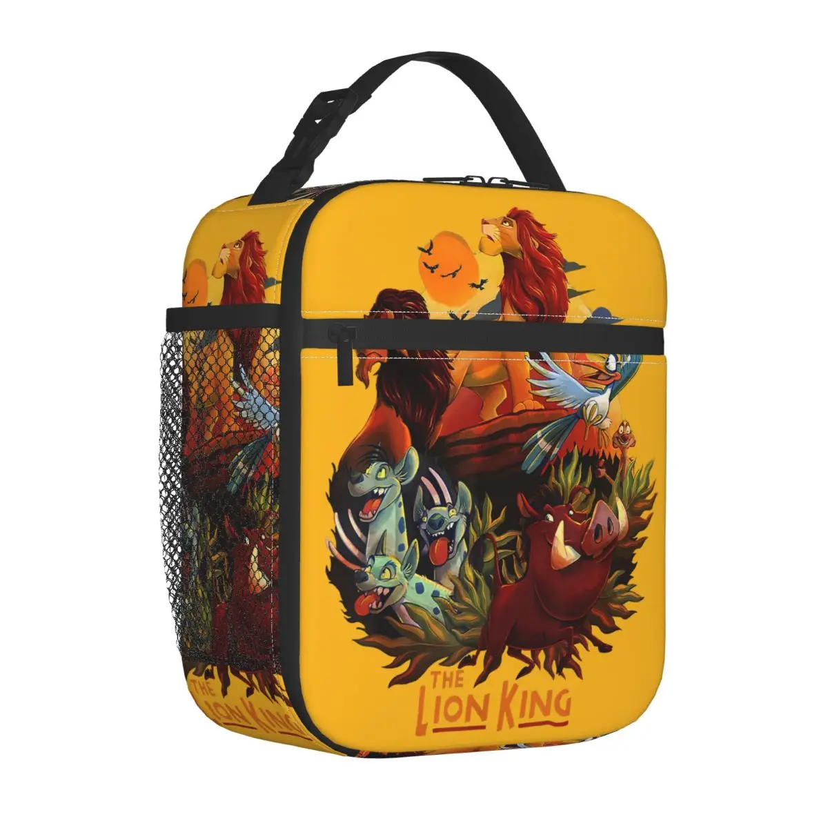

Lion King Insulated Lunch Bag Thermal Bag Meal Container Main Cast Poster Tote Lunch Box Food Storage Bags Beach Picnic