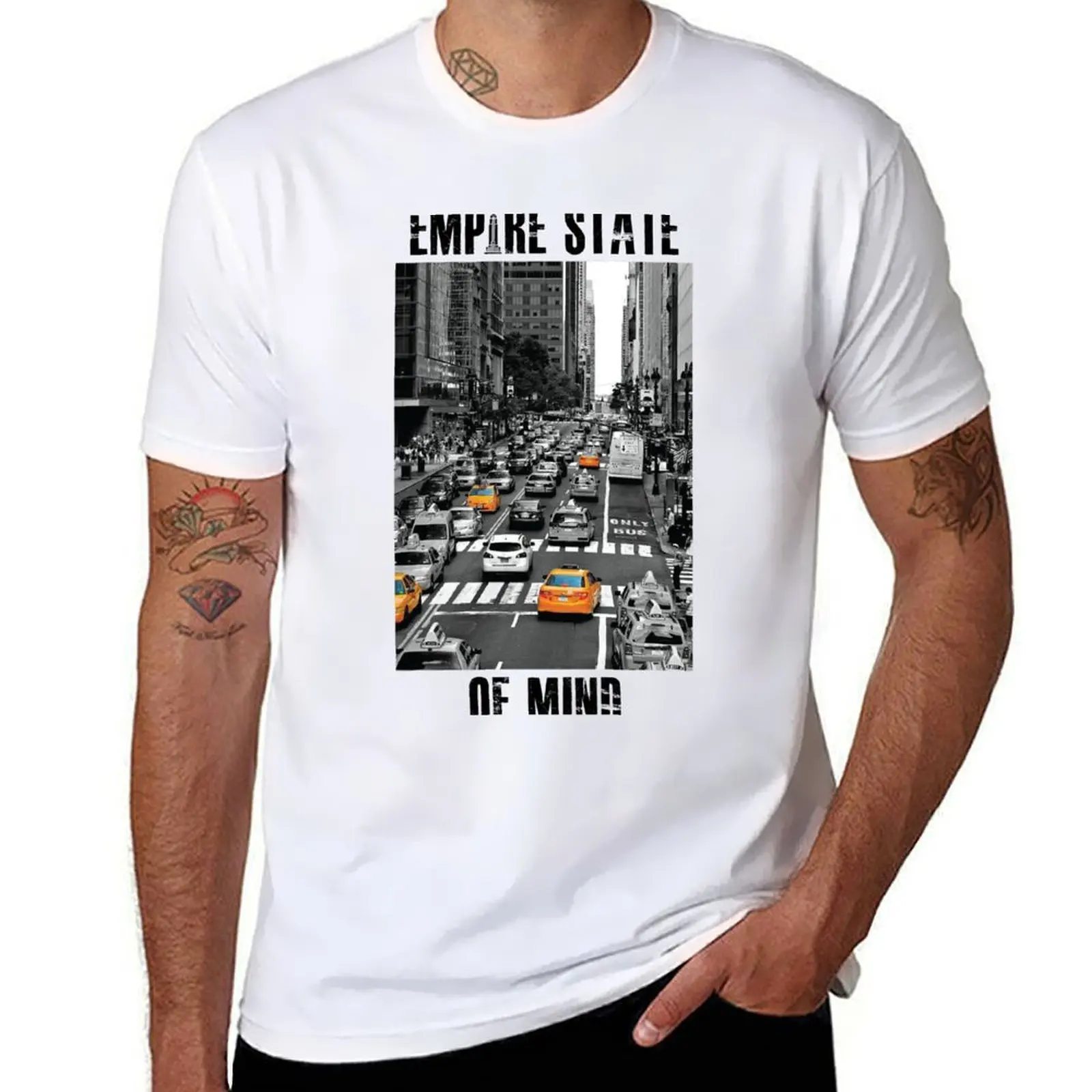 

Empire State of Mind T-Shirt men t shirt cotton 100% funny t shirts dark humor T-Shirt
