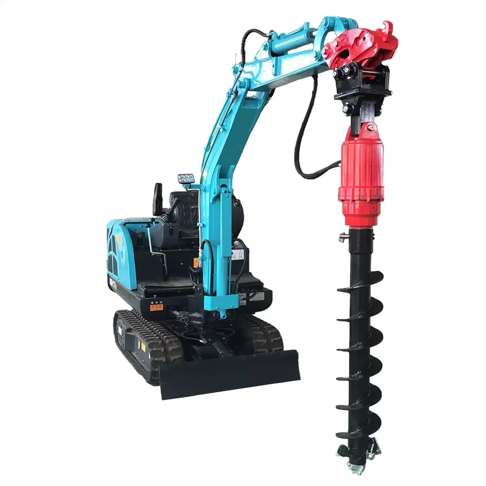 

Ahoyadora Perforadora Para Tierra Soil Drill Hole Drilling Machine Farm Hydraulic Excavator Earth Auger