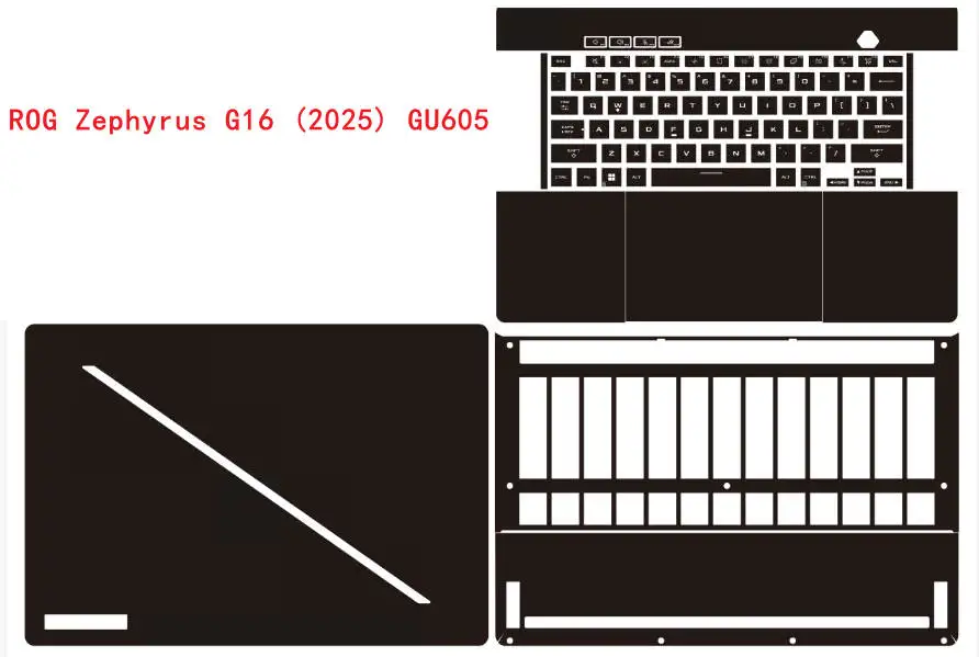 Pre Cut Laptop Vinyl Decal Cover Sticker Protector For ASUS ROG Zephyrus G16 GU605 GA605 M16 GU603V GU603U GU604V GU603Z GU603