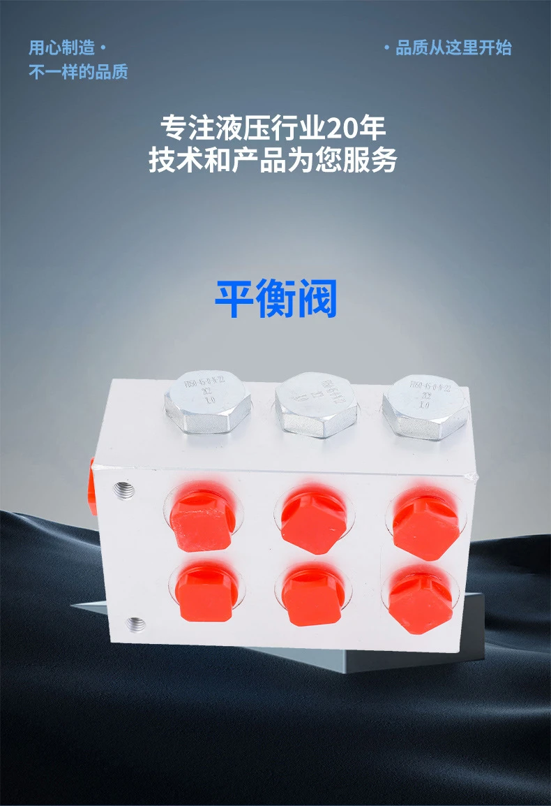 High-quality balance valve, synchronous valve, straight-through hydraulic control valve 6