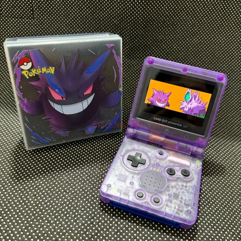 Ensemble d'emballage et de coque Gba Sp, édition limitée Gengar, compatible avec écran Ips, édition limitée, jouets faits maison, cadeaux