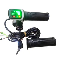 Acelerador de giro para bicicleta eléctrica, 24V, 36V, 48V, Gas con pantalla LCD y cerradura de llave para piezas de bicicleta eléctrica/Scooter