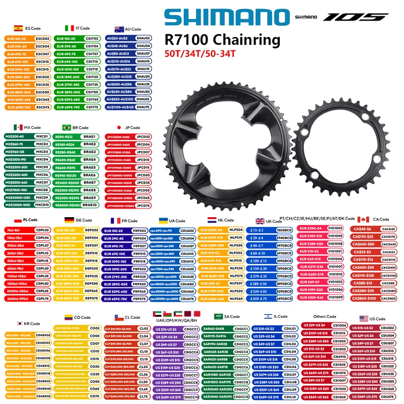 yZ[zV}m 105 R7100 Di2 NNZbg`F[O 12 s FC-R7100 R8100 34T/50T/50-34T IWiV}m