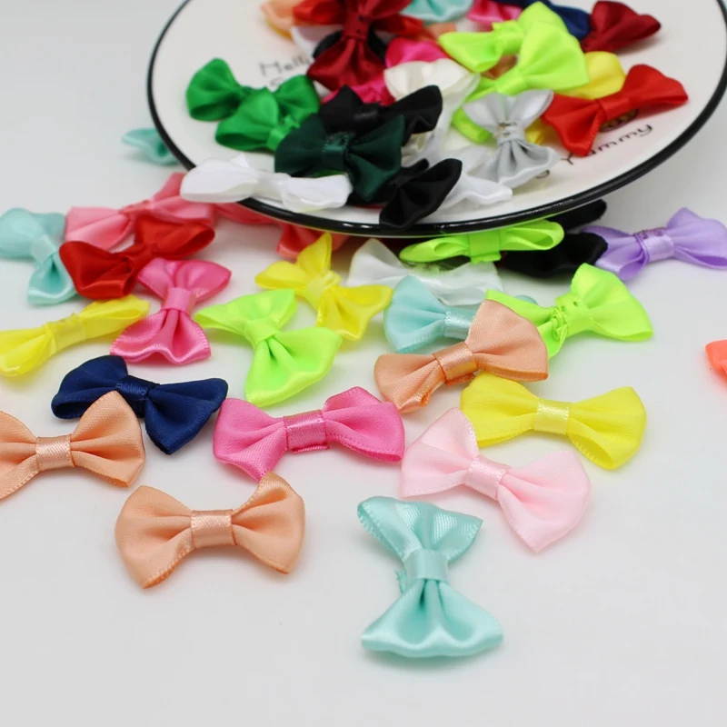 50Pcs/lot Handmade Ribbon Bows For Gift Craft Wedding / Christmas Bows Bow DIY Crafts Garments Hats Dress Sewing Accessories