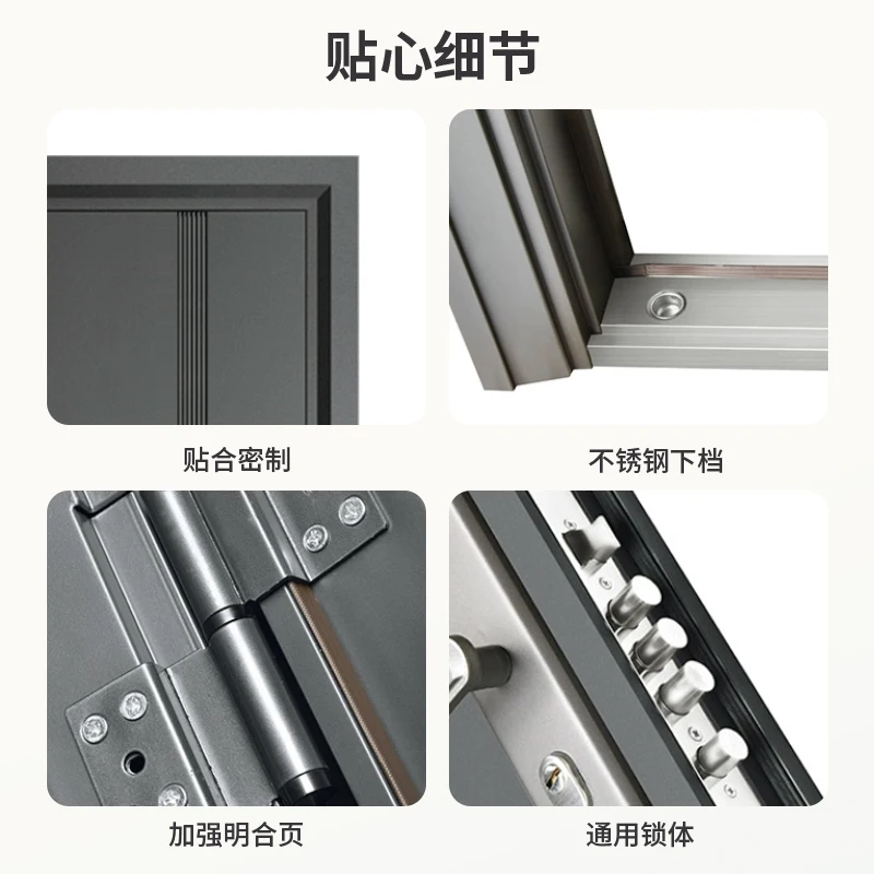 Dimensioni personalizzate, contattare il servizio clienti prima dell'acquisto Porta antifurto Xinbaida classe D Porta d'ingresso domestica