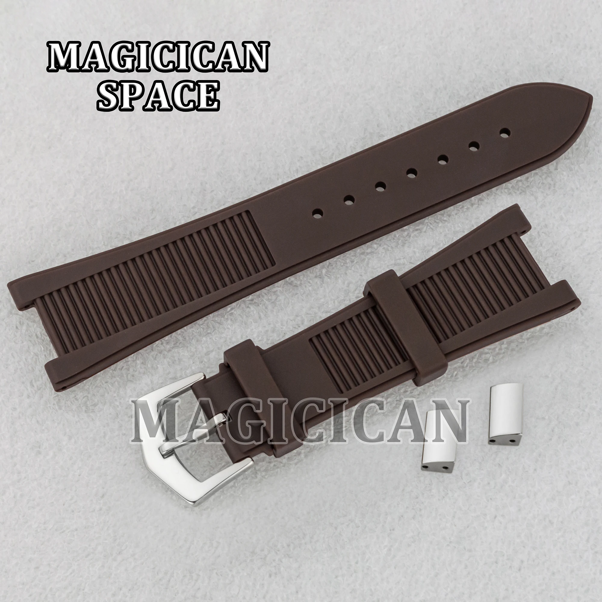 

25mm Watch Strap Rubber Bracelet for Nautilus Watch Case Watch Mod Accessories Watch Band NH35 Case Watch Parts Wristband