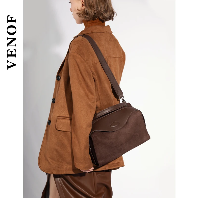 Venof-Grand Sac de Luxe Original en Cuir Synthétique pour Femme, Souple, Grande Capacité, Initié à la Main, Hiver, 100%