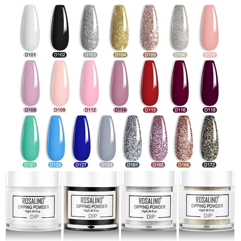 Not Black Hand Dip Powder Natural Nail French Nail Glitter Nail Decoration Nude Powder 17 Kinds 10ML