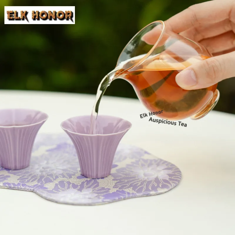 The Purple Air Comes From The East Tea Set Complete Set Luxury Tea Ceremony Set Teapot And Tea Cup Set Tableware Collection Gift view 2