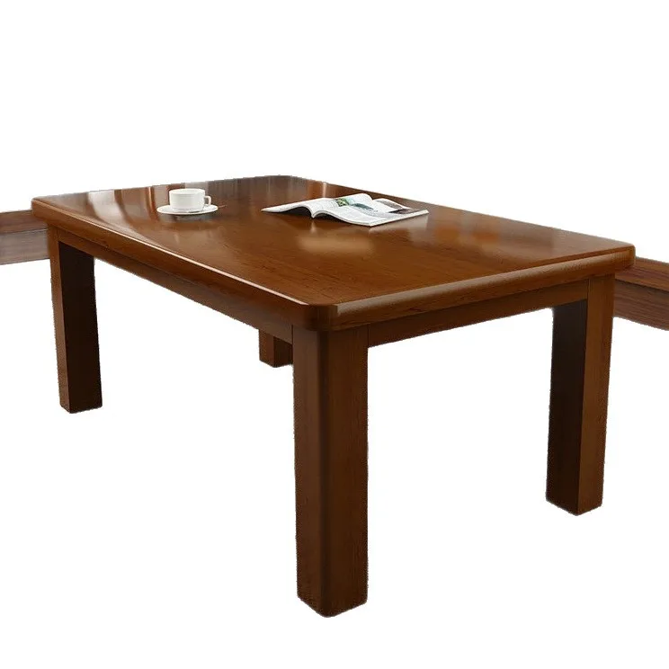 Solid wood coffee table simple modern small apartment living room household coffeetable balcony simple teatable new Chinese te