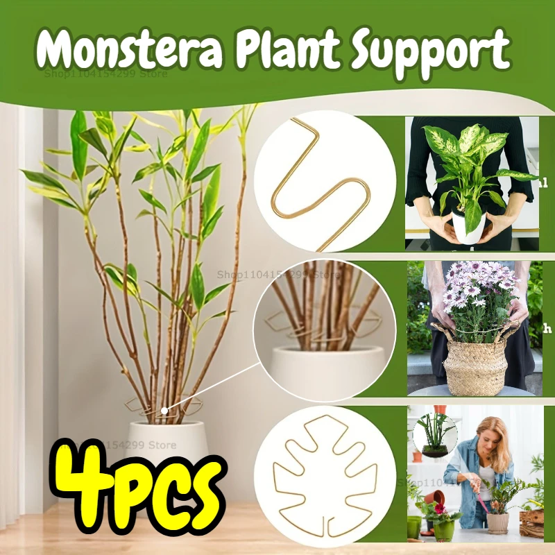 Large Monstera Plant Support Frame Sturdy Climbing Stems Leaf Stabilizer for Tall Houseplant Hanging Plant Stand Plants Holder