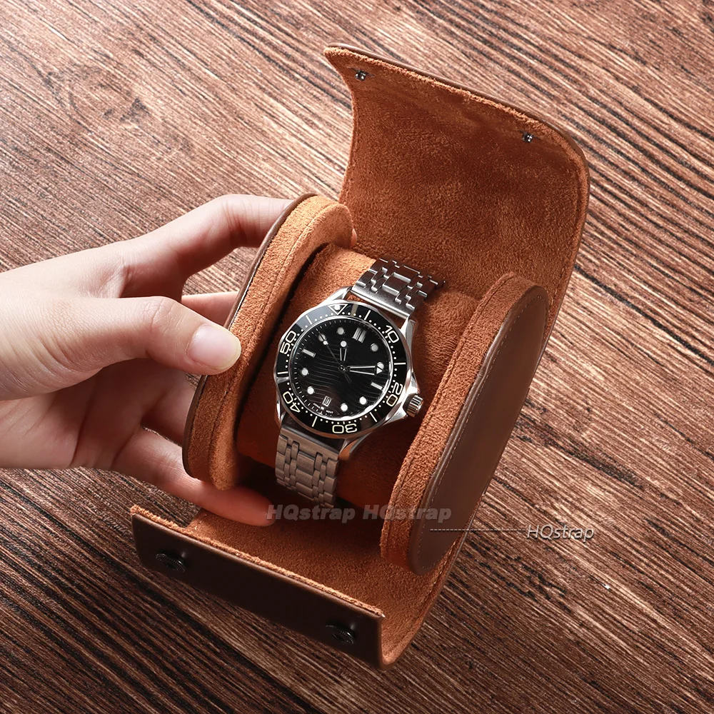1/2/3 Slot PU Leather Watch Organizer Travel Watch Case Removable Pillows Watch Box Watch Storage Portable Solid Dividers Box