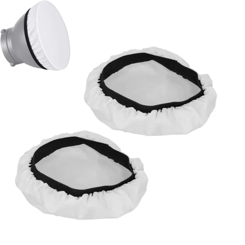 Selens Photography Soft White Diffuser Cloth 7 Inch Strobe Light Diffuser Cloth Fit For Studio Flash Beauty Portrait Reflector