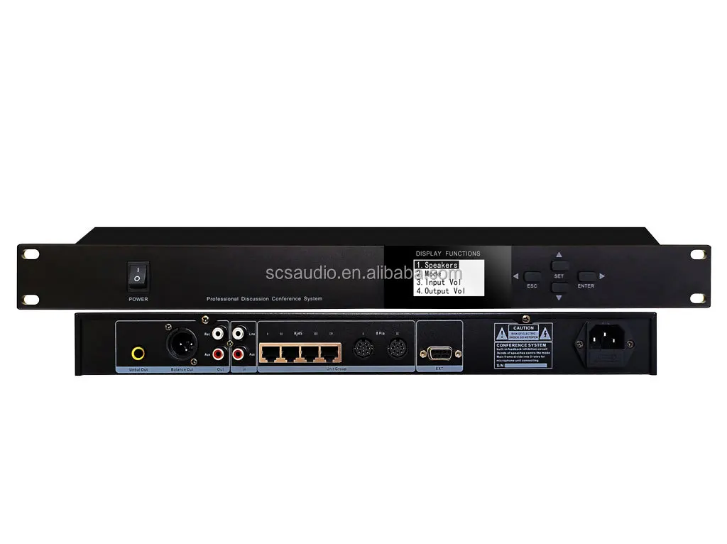 Active Wired Gooseneck Microphone System 1 Chairman 11 Delegate Units Black Main Audio Console Mixer Conference Meeting 48V