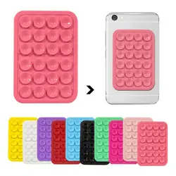 Backed Adhesive Mobile Phone Suction Pad Fixture Suction Cup Silicone Rubber Sucker Pad for Fixed Pad Mobile Phone Accessories
