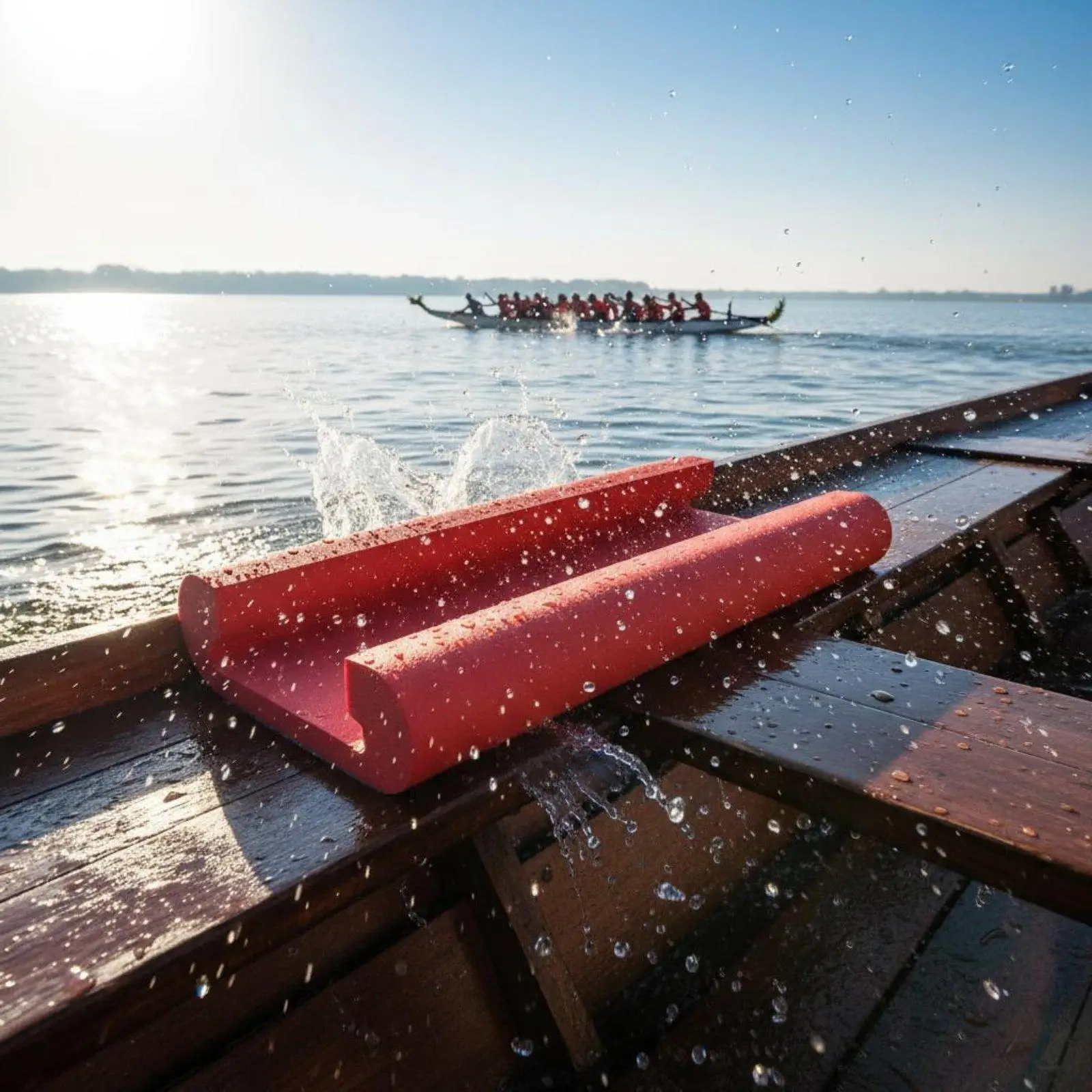 Eva Foam Seat Cushion Non Slip Boat Saddle Pad with Shims for Dragon Boat Training Performance