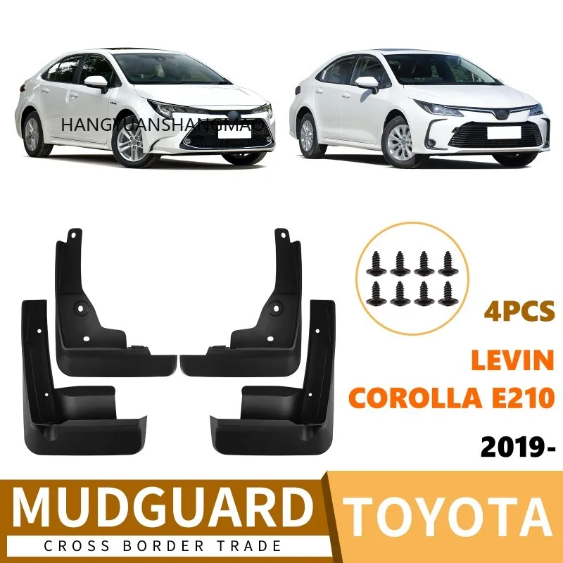 For Toyota Corolla E210 LIVEN 2019-2025 Mudguards Fenders Black Material Auto Tire Protection Vehicle Exterior Styling Accessory