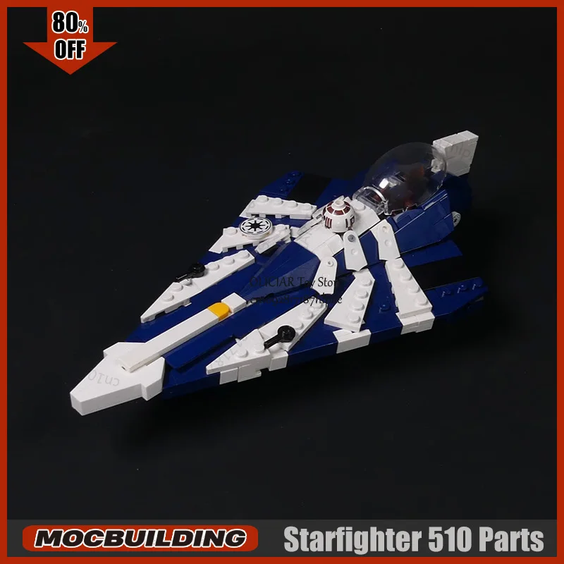 Space Movie Jedi Starfighters MOC Building Block Technology Bricks Spaceship Fighter DIY Assembly Model Toys Display Xmas Gifts