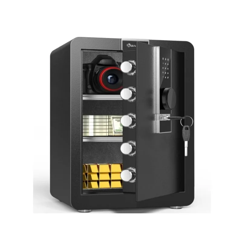 Safe Household Small Mini Wall All Steel Anti-theft Electronic Password Safe Office Bedside Table