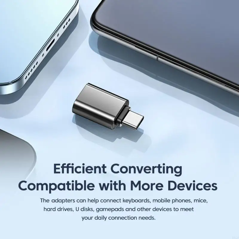 

462E USB3.0 To Type C Adapter Fast Speed Data Transfer Converters For Smartphones Laptops Metal Design