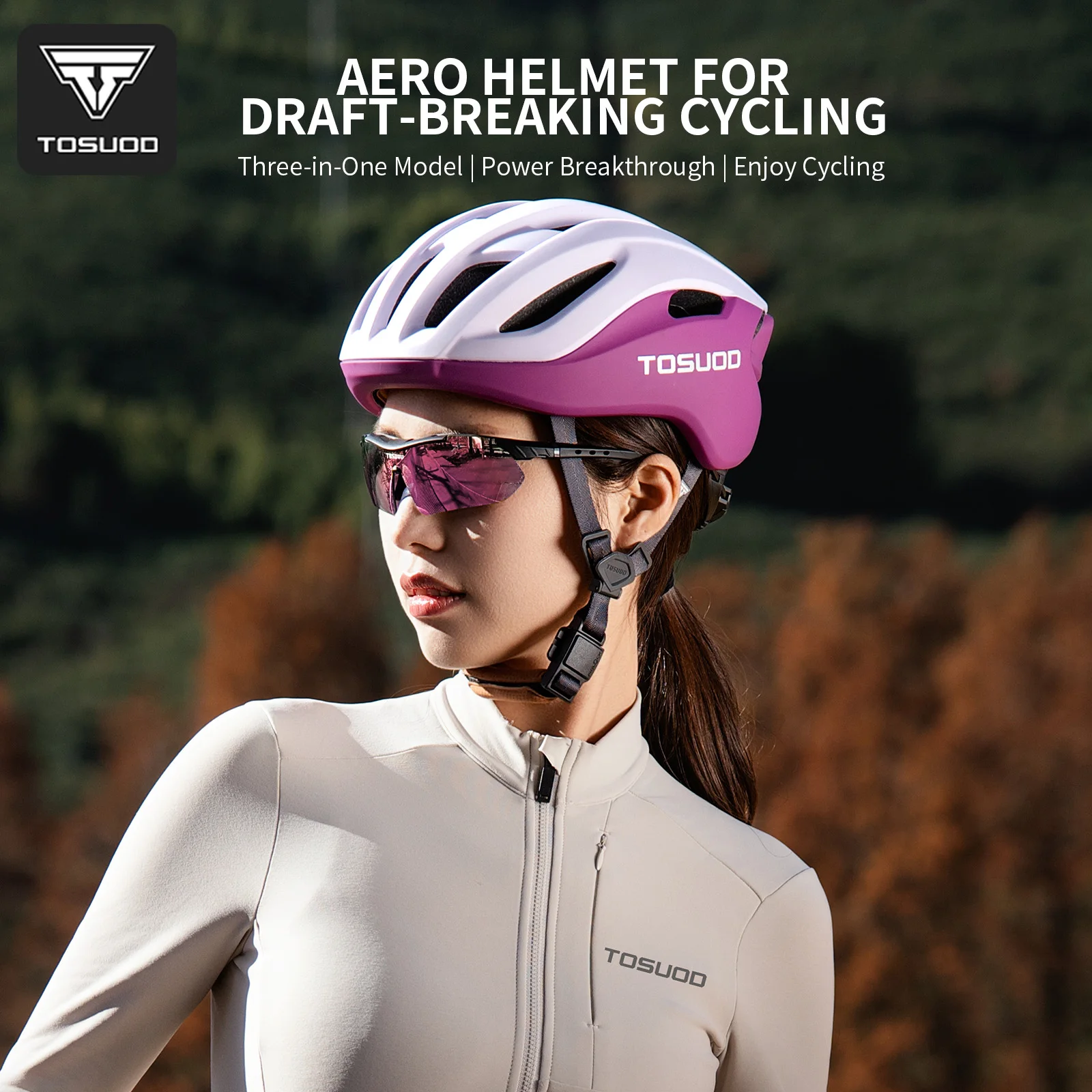 

TOSUOD Cycling Helmet Shockproof Breathable Safety Mountain Road Bike Helmet Outdoor Sports Speed Bicycle Helmet for Men Women
