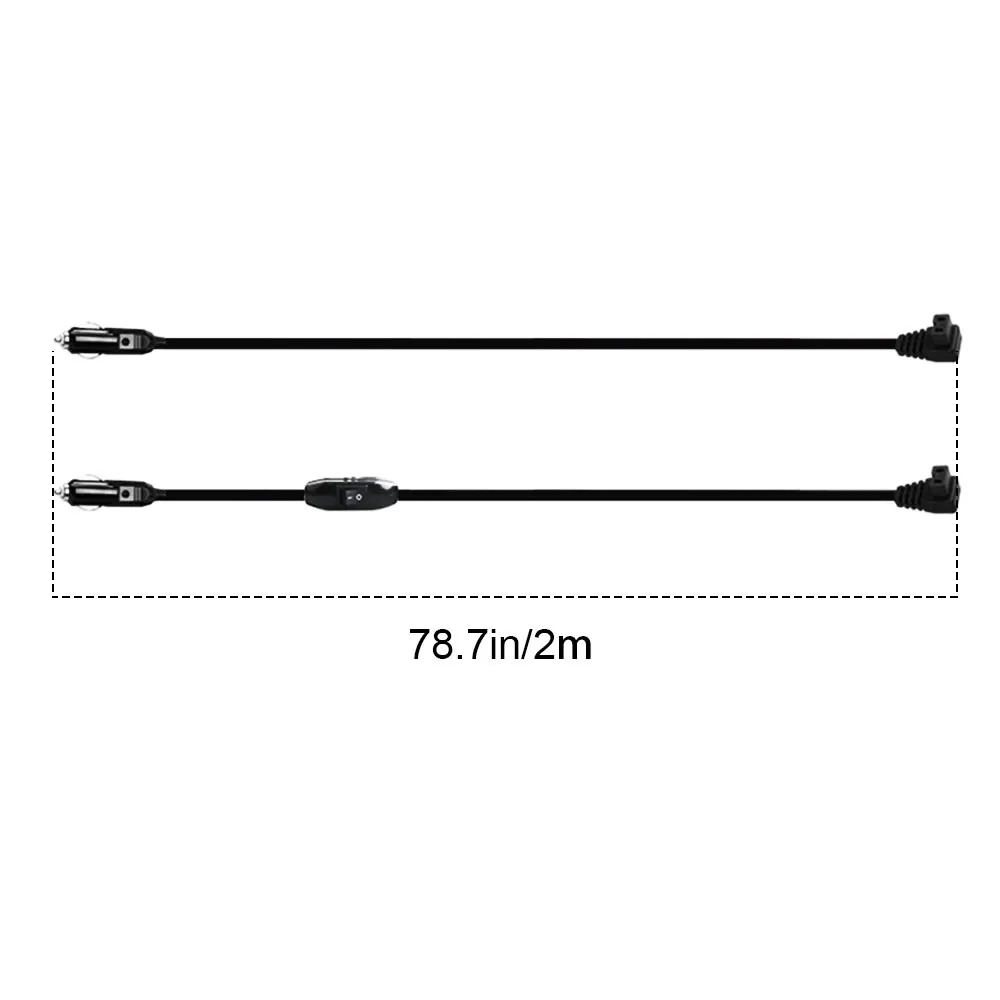 2m 12V DC Replacement Car Cooler Cool Box Mini Fridge Cable Plug Wire Car Refrigerator Cigarette Lighter Power Cord Wire