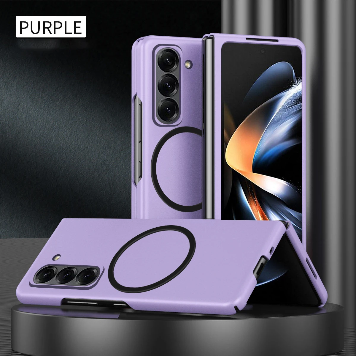 Ultra sottile delicato sulla pelle opaca per Samsung Galaxy Z Fold 6 5 4 3 5G custodia pieghevole magnetica protezione antiurto cover posteriore rigida