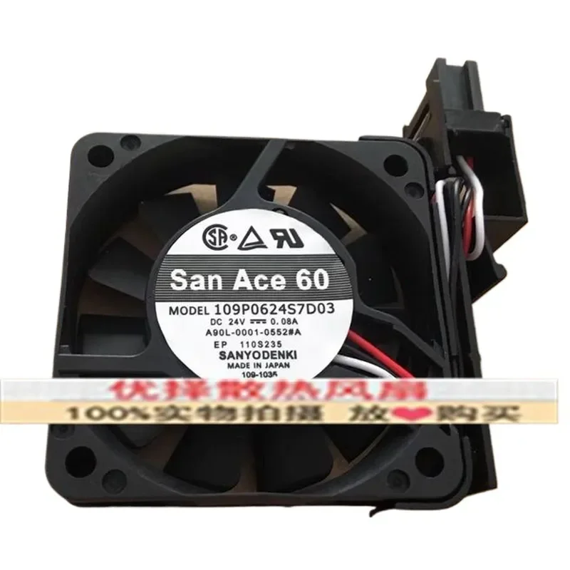 SanAce60 Numerical Control Fan for 109P0624S7D03 D01 24V 0.08A A90L-0001-0552