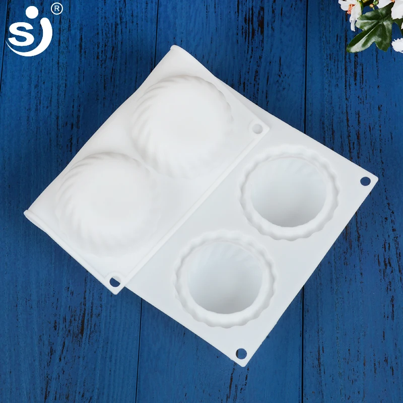 SILIKOLOVE Weeding Silicone Mold Soap Forms  White Round Gears For DIY Homemade Craft 3d Soap Making Home Supplies