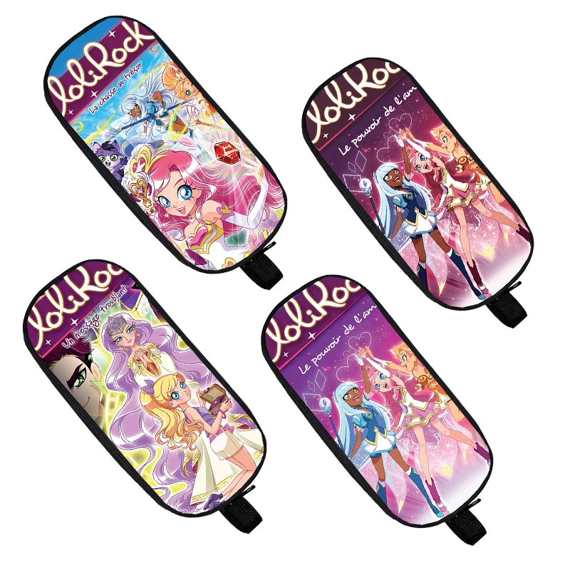 

Милый чехол для карандашей Lolirock, чехол для косметики LoliRockstar, Детская сумка для хранения канцелярских принадлежностей, футляр для ручек, 3D аниме, искусственная косметика