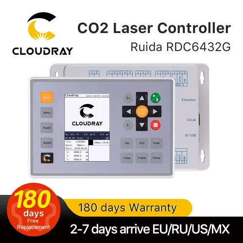 Imagen 1 del producto Clouday Ruida RDC6432 sistema controlador láser CO2 para máquina cortadora de grabado láser reemplazar AWC708S Ruida 6442S Ruida Leetro